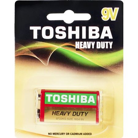 Baterie Toshiba Heavy Duty, zinc, 9 V 