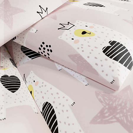 Panou decorativ tapitat, Kids Teddy, patrat, 300 x 300 x 37 mm