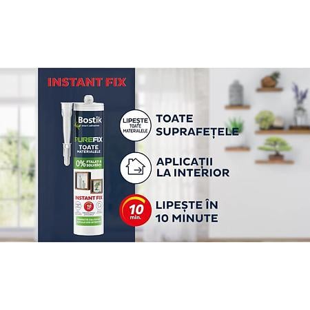 Adeziv versatil Bostik Purefix Instant Fix, 300 ml