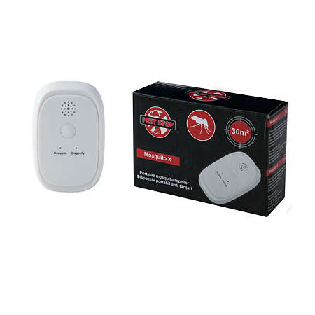 Dispozitiv portabil antitantari PEST STOP Mosquito X, 2 x AAA 1.5 V, alb, 7.5 x 4.5 x 2.8 cm