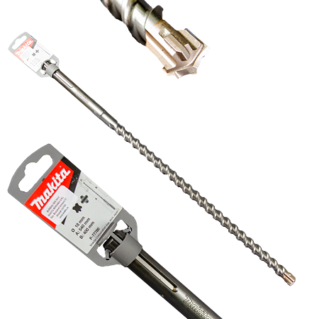 Burghiu cu 4 taisuri Makita, SDS-Max, pentru beton, 540 x 18 mm