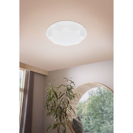 Plafoniera Pochuta D400, metal/plastic, LED, 19,5W, alb, diametru 40 cm