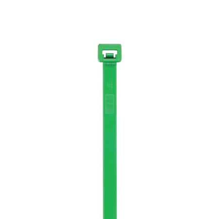 Coliere din plastic, poliamida 6.6, verde, 100 x 2.5 mm, 100 bucati