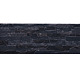 Gresie portelanata placare Quarry Black Stone, gri inchis, dreptunghiulara, 21 x 56 cm