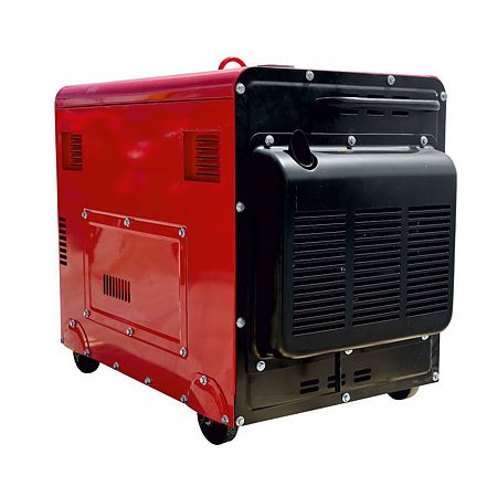 Generator portabil carcasat pe roti Energo Primax GN5000dE, diesel, 5 KW, rezervor 15 l