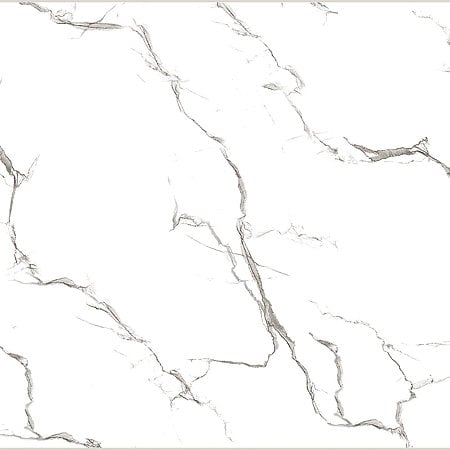 Gresie interior Lucinda White, glazura lucioasa, alb, patrata, R9, grosime 11 mm, 61 x 61 cm