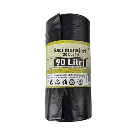 Saci menajeri 90 l, 20 buc/rola