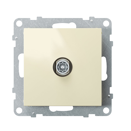Priza TV tata Legrand, conexiune stea, incastrata, ivoar