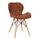 Scaun bucatarie / living Eliza, tapitat, piele ecologica, cadru de lemn, maro, max. 110 Kg., 73 x 47 cm Scaun bucatarie / living Eliza, tapitat, piele ecologica, cadru de lemn, maro, max. 110 Kg., 73 x 47 cm