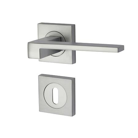 Set maner cu rozeta Falcon Yale, aliaj zinc, crom satinat, 65 mm