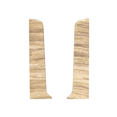 Set terminatie plinta parchet stanga/dreapta Korner Siena 80, stejar Clasic 822, PVC, 2 bucati/set