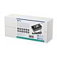 Priza incorporabila GTV, 2 prize schuko x 2 port USB, negru, 110 x 130 x 250 mm