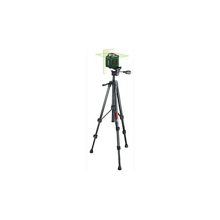 Nivela cu laser cu linii in cruce Bosch Universallevel 360 Premium Set, autonivelare, stativ si geanta