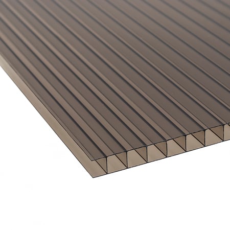 Policarbonat celular Carboplak, bronze, 6 m x 2,1 m, grosime 10 mm