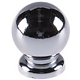 Buton sferic, zamac, 25 mm, crom 