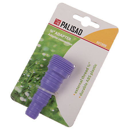Adaptor pentru furtun Palisad, 1/2-3/4 inch, ABS, mov