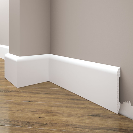 Plinta duropolimer, alb, Elegance, 2440 x 13 x 78 mm Plinta duropolimer, alb, Elegance, 2440 x 13 x 78 mm
