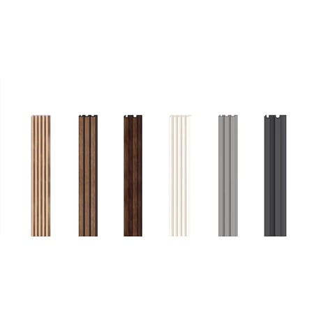 Panou decorativ riflaj Linerio S/M-Line, spuma polimerica, natural, 2650 x 122 x 12 mm