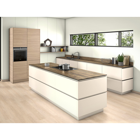 Blat de lucru compact laminat Egger H1330 ST10 Stejar Santa Fe Vintage, miez negru, texturanaturala de lemn, aspru, 4100 x 650 x 12 mm