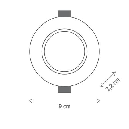 Spot incastrabil LED Beam W, KL171000, 4,9W, 4000K, alb