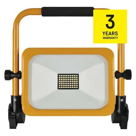 Proiector portabil reîncărcabil Emos ACCO, 5V, 30W, lumină rece, IP44, 3000 lm