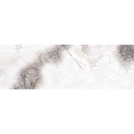 Faianta baie rectificata AC - 12249 L, alb-maro, lucios, aspect de marmura, 75 x 25 cm