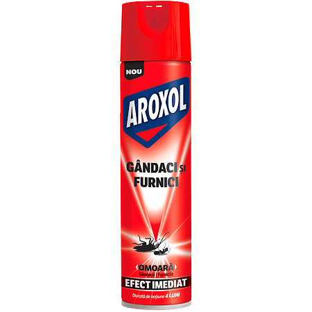 Spray gandaci/furnici Aroxol, efect imediat, 400 ml