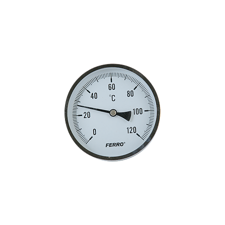 Termometru axial Ferro T100120A, 100 mm, 1/2"