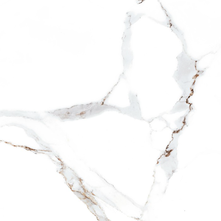 Gresie portelanata interior Kai Ceramics, Delphi White, finisaj semilucios, alb, antiderapanta, patrat, grosime 8 mm, 45 x 45 cm 