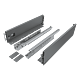 Kit pentru sertar Teko premium 4D, otel si plastic, antracit, 35 kg, 500 mm, H148