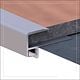 Profil banda LED pentru treapta LED.814.10.MKR2, aluminiu, incorporabil, mat, gri, 24 x 2500 mm
