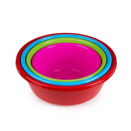 Lighean din plastic, rotund, multicolor, 4 l