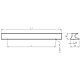 Maner AA620 160 mm, aluminiu mat