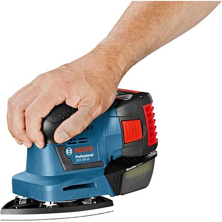 Slefuitor cu vibratii Bosch Professional GSS 18V-10, 18 V, 22.000 vibratii/min.