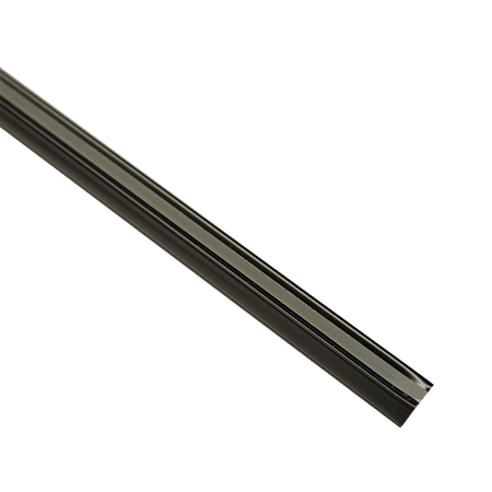 Sina U pentru perdea, metal, negru, 250cm