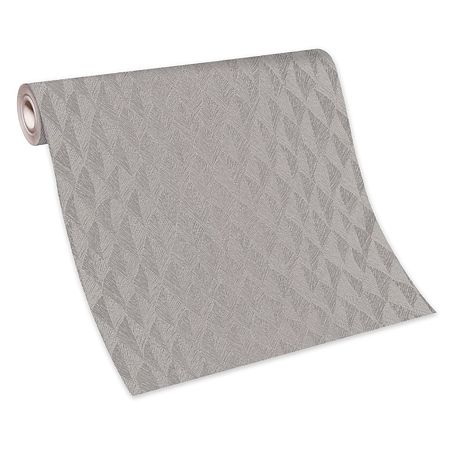 Tapet modern Erisman 1004937, argintiu, vinil cu efect metalic, 0.53 x 10 m