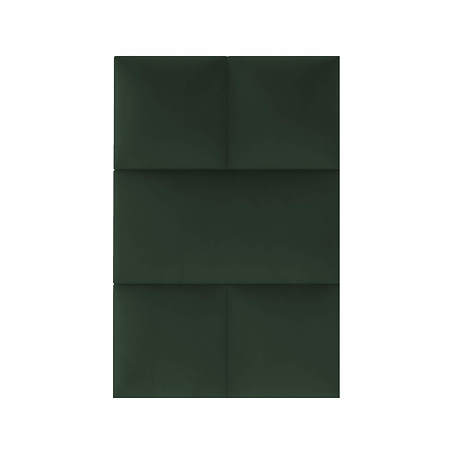 Panou decorativ tapitat, Simple R38, verde, dreptunghi, 600 x 300 x 37 mm