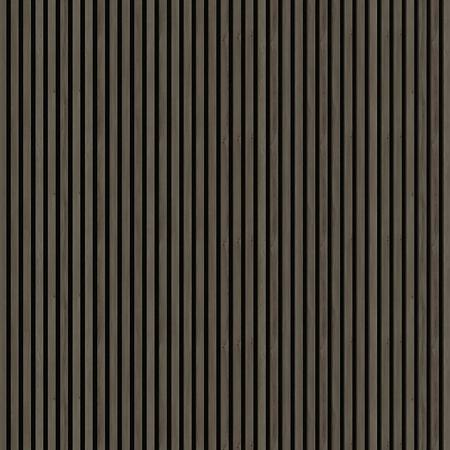 Panou decorativ Linea Acustic, 6 lamele, MDF, maro/negru, interior, 265 x 24.5 x 2.2 cm