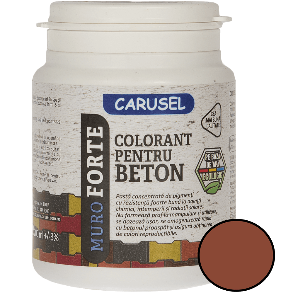 Colorant pentru beton Carusel, maro, 200 ml 200