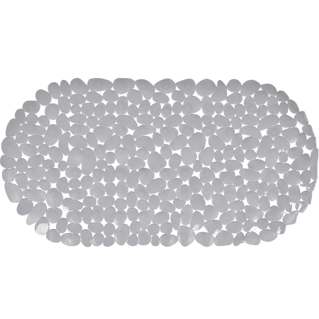 Covoras de baie antiderapant MSV Stone, PVC, gri, 68 x 35 cm