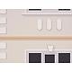 Brau decorativ de exterior FP305, polistiren EPS100 + mortar, 135 x 60 x 2000 mm