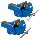 Menghina de banc Unior, albastru, tip T5, 125 mm