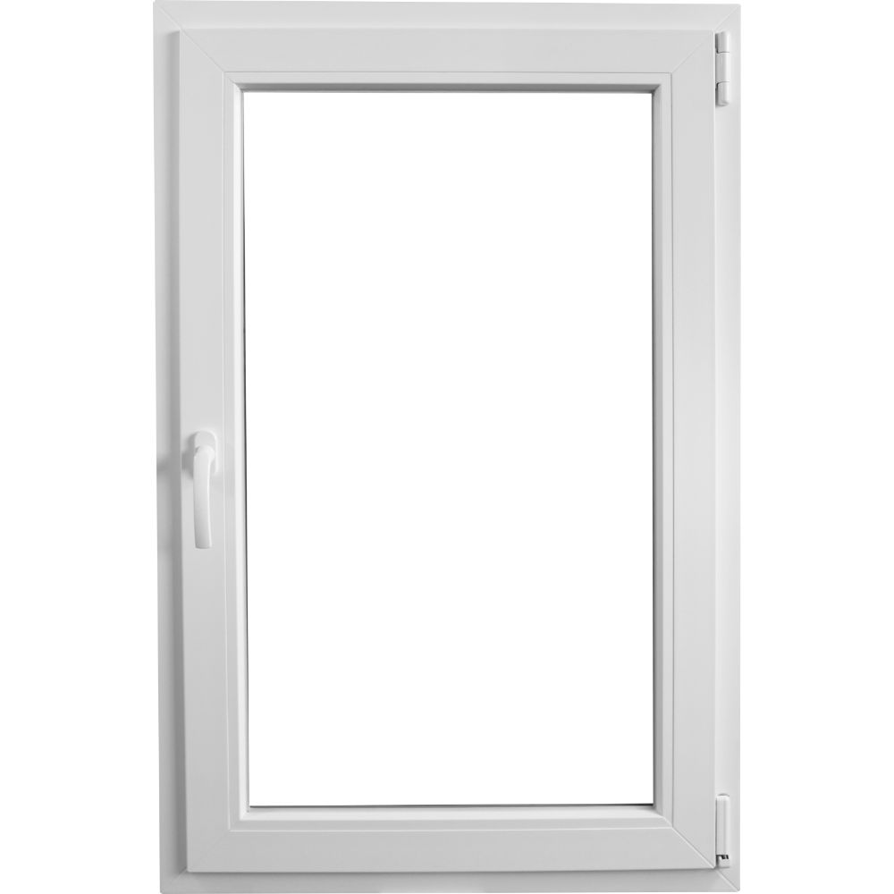 Fereastra PVC, 5 camere, deschidere dreapta oscilobatant, alb, 76 x 136 cm 136