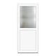 Usa PVC secundara, alb, 88 x 190 cm, dreapta, 4 camere, geam 1/2
