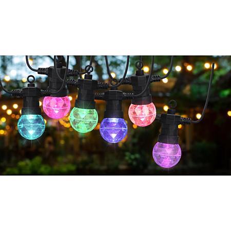 Ghirlanda luminoasa exterior, party lights, 10 LED-uri RGB, 7.5 m