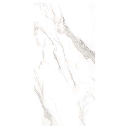 Gresie portelanata Kai Ceramics Mykonos White, rectificata, alb mat, pasta alba, dreptunghiulara, 60 x 30 cm