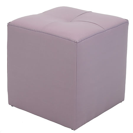 Taburet Cool tapiterie imitatie de piele, lila IP21897, 36 x 36 x 38 cm
