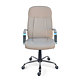 Scaun birou directorial bej Antares Montgomery, tapiterie piele ecologica, rotativ, reglabil pe inaltime, 61 x 72 x 129 cm