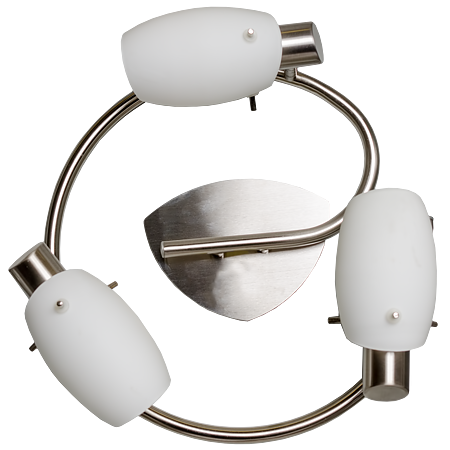 Plafoniera spot Philips Usagi nichel, 3xE14, 12W