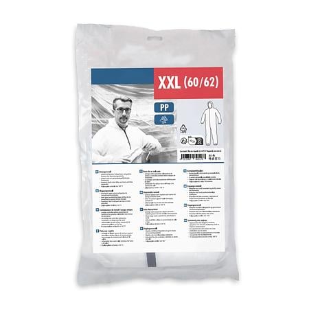 Costum protectie Color Expert, poplipropilena, alb, 56-58 XXL